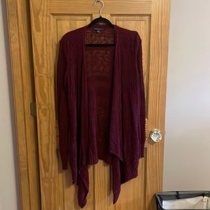 Burgundy Cardigan